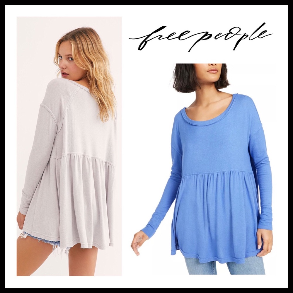 FREE PEOPLE BOHO FLOWY TUNIC TOP TEE A2C - Picture 9 of 16